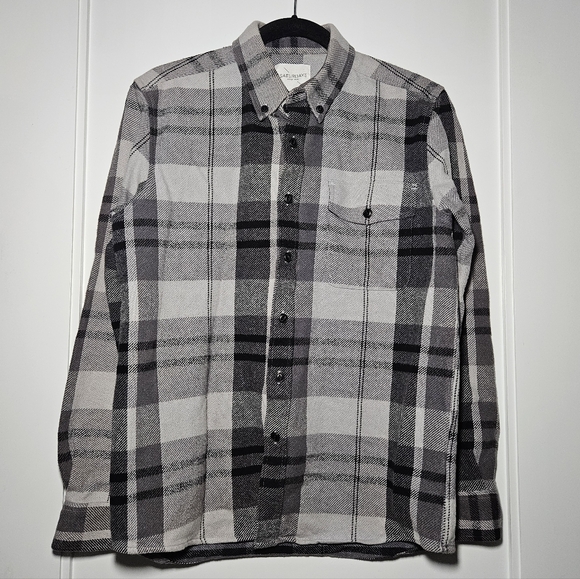 Saturdays New York City Other - Saturdays Surf NYC Flannel Shirt Men's Gray Plaid Button Down Cotton Sz Medium